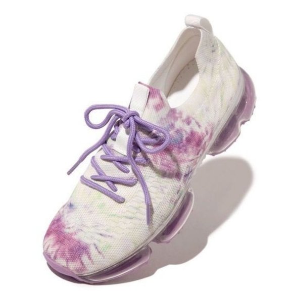 !! NEW !! Slip On Flyknit Sneakers in Purple Tie Dye - Picture 2 of 6